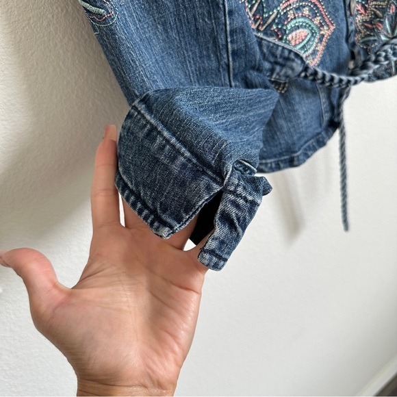 PZI Jeans vintage y2k denim embroidered jacket - Picture 3 of 5